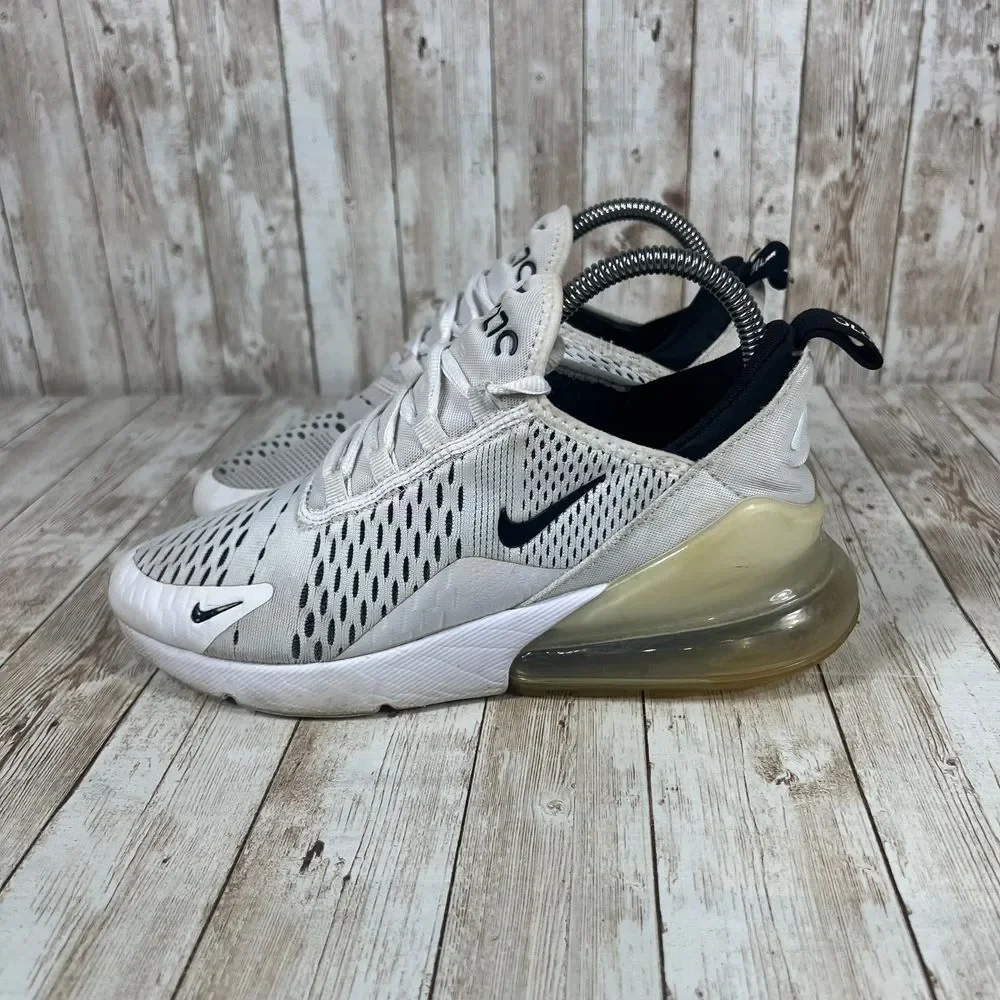 Nike Air Max 270 Sneakers‎ White Mesh Breathable Athletic Shoes US 7_2